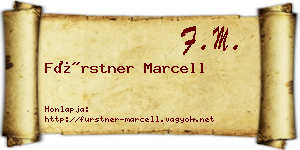 Fürstner Marcell névjegykártya