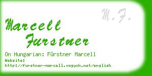marcell furstner business card