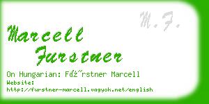 marcell furstner business card